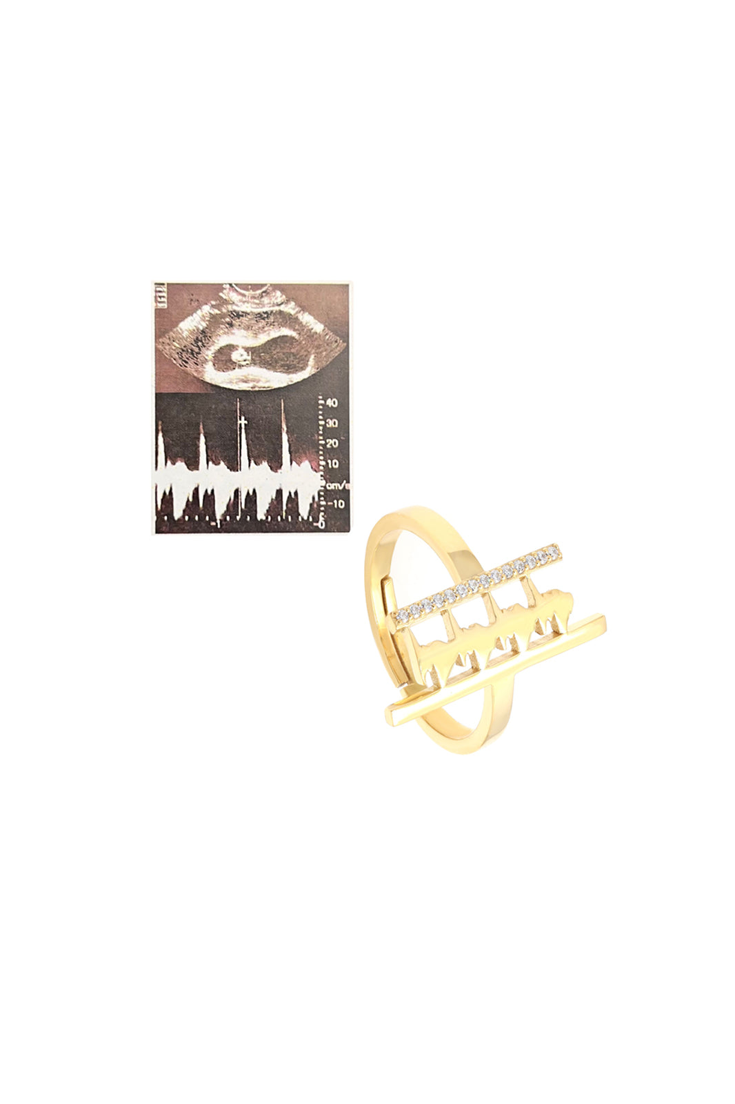 Personalised Lubb-Dupp Harmony Diamond Loop