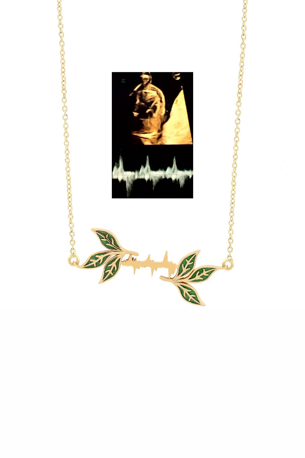 Personalised Lubb-Dupp Caress Necklet With Chain