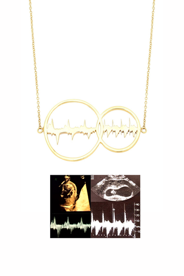 Personalised Lubb-Dupp Duo Necklet On Signature Chain