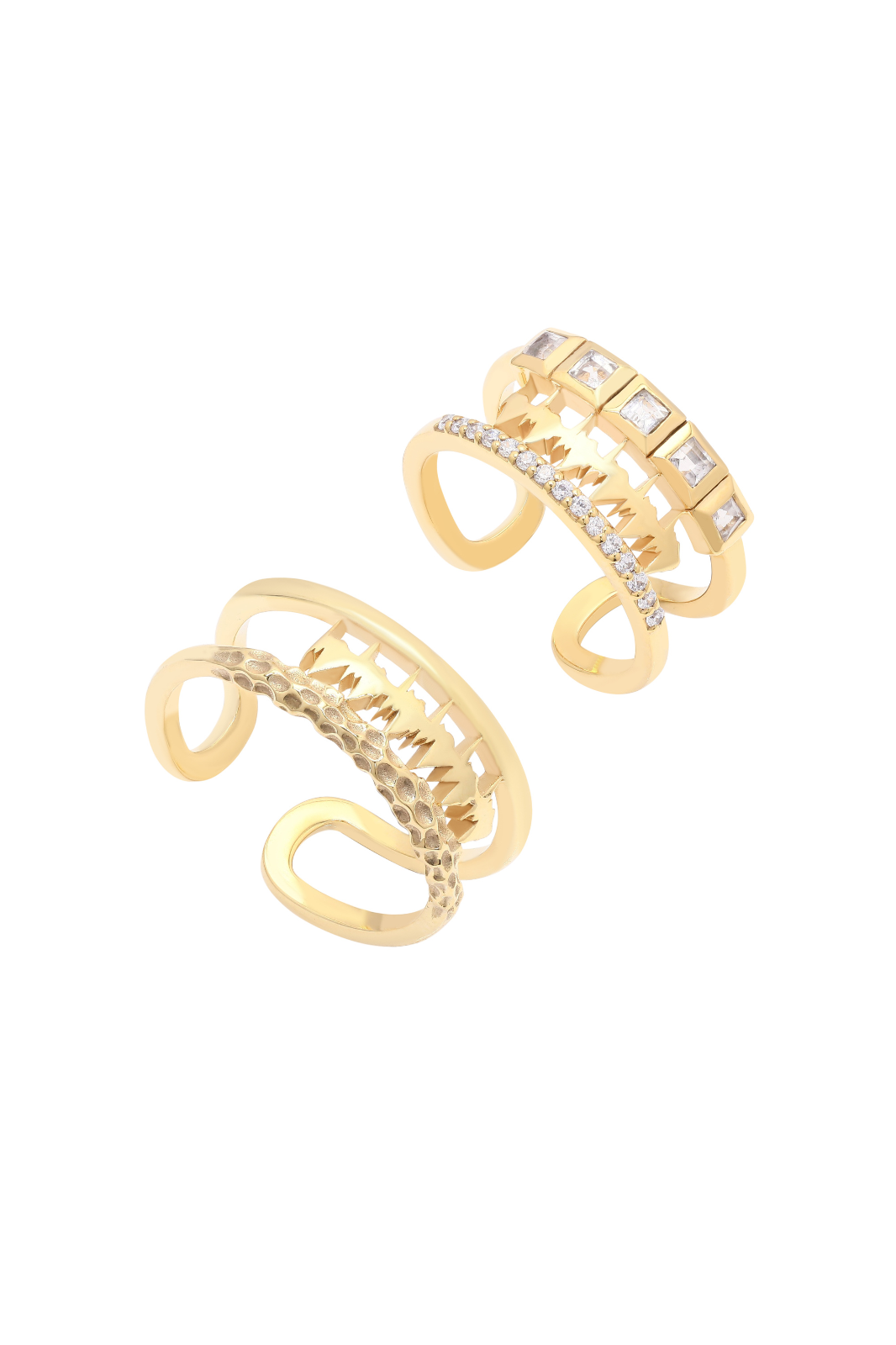 Personalised Lubb-Dupp Textured & Square Diamond Loops